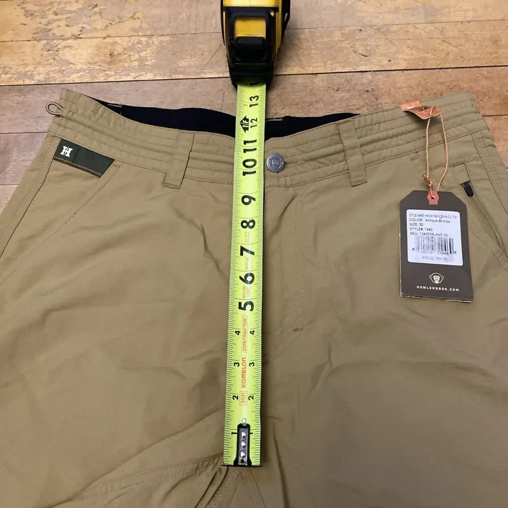 Howler Bros. Shorts Men’s Size 32 Antique Bronze Horizon Hybrid NWT